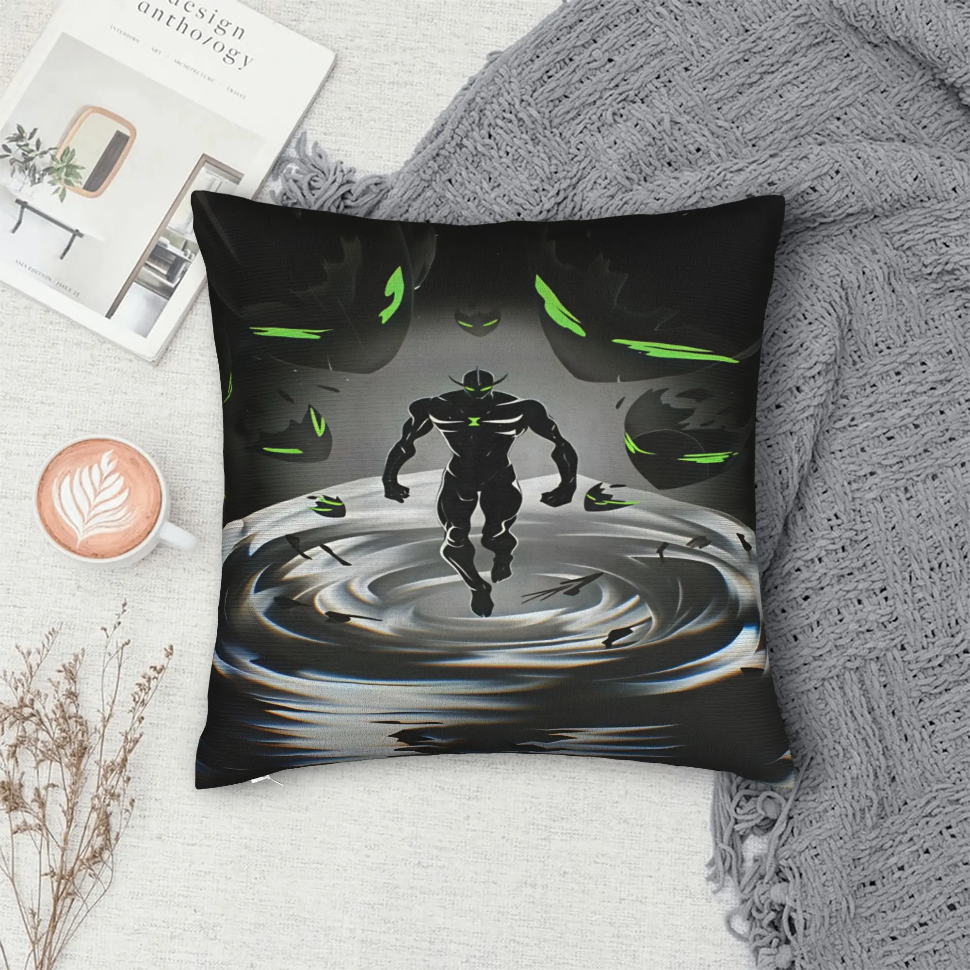 Ben 10 Cartoon Pillow Cover  Retro Trendy Pillow Case For Sofa Car Home Decor Comfy Pillowcases Gift