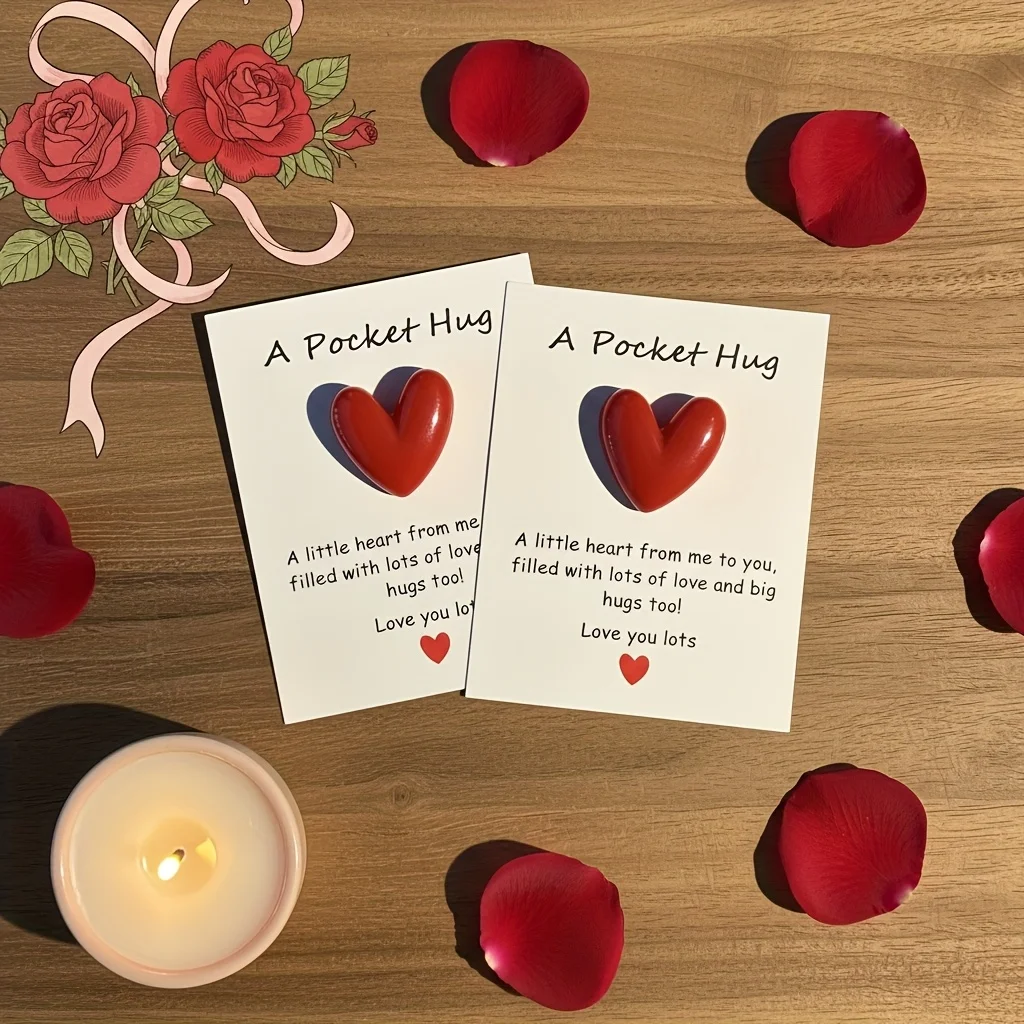 

10 шт. милые карманные обнимашки, декоративные обнимашки из смолы с поощрительными карточками-подарок для семьи, друзей и любимых особых случаев