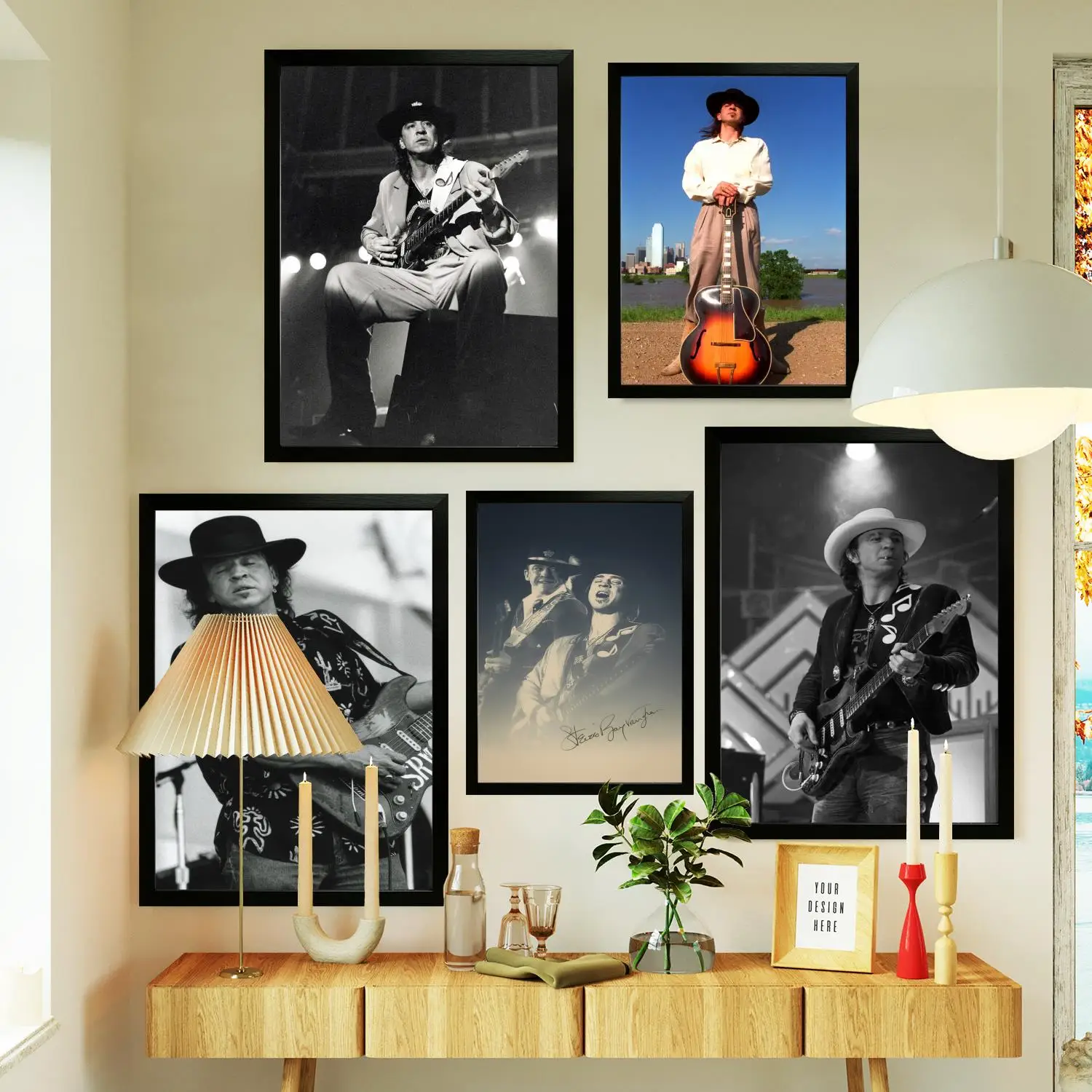 stevie ray vaughan Poster Prints Wall Art Canvas Painting Poster For Modern Family Living Room Home Decor