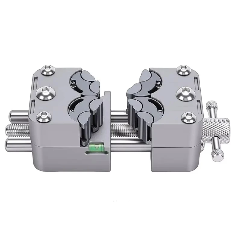 My Home Mini Bench Vise With Anvil Fractal Vise Drill Press Stainless Steel Multi-Jaw Design Non-Slip Base Precise Clamping