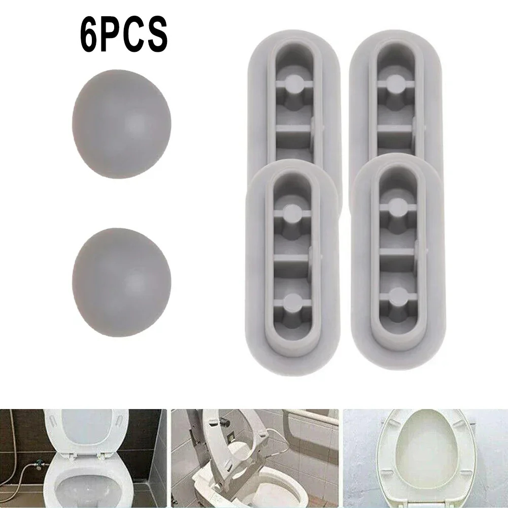 Toilet Seat Gasket Cushion Top Cover Cushion Shock-proof Buffers Bumpers Replacement Pads Bathroom Accessories