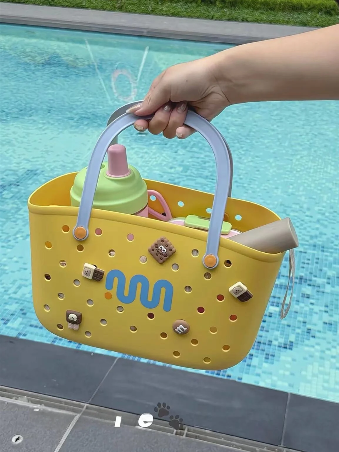 

Dopne Hole Hole Bag Handbag Bento Bag Commuter Bag able High Aesthetic Value Summer Handbag Casual Leisure Sle