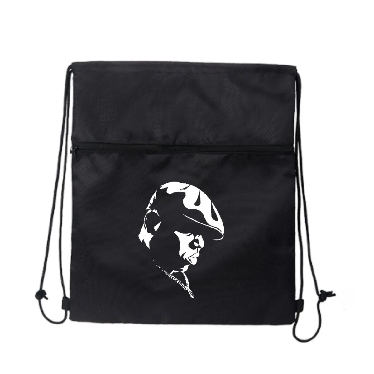 

Сумка на молнии с графическим контуром персонажей в горошек и шнурком для парка: вмещает закуски и игрушки