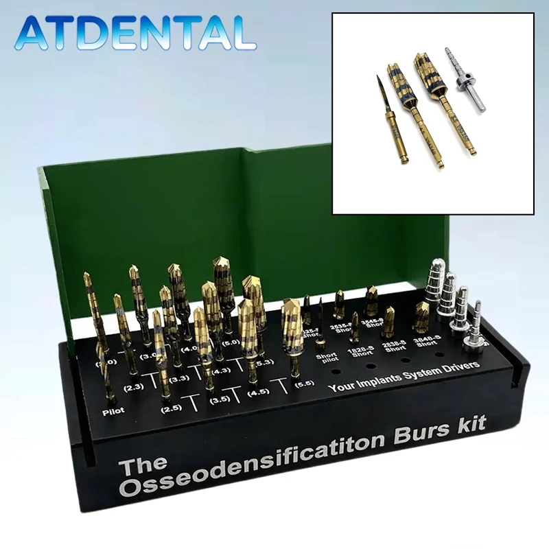 

Набор из 24 высокоточных стоматологических боров для остеоденсификации, конденсации кости и расширения дуги, инструменты для имплантационной хирургии