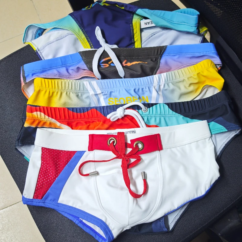 

2026 warehouse spot real shot original picture Men's Beach Shorts Surf Fashion Swimsuit Hot Spring Pants 50816