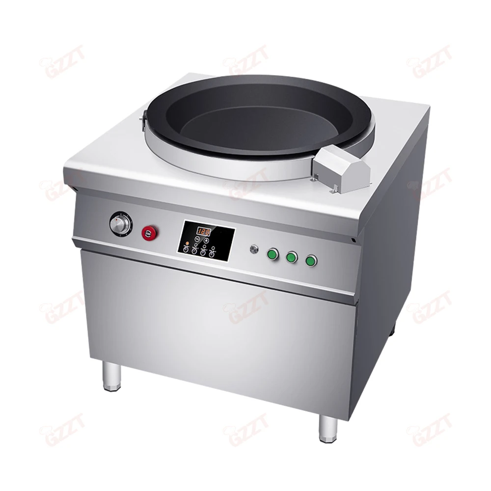 Automatic Rotating Pancake Fryer Frying Buns Steamed Stuffed Bun Pan Fryer Commercial Gyoza Dumpling Pan Frying Making Machine