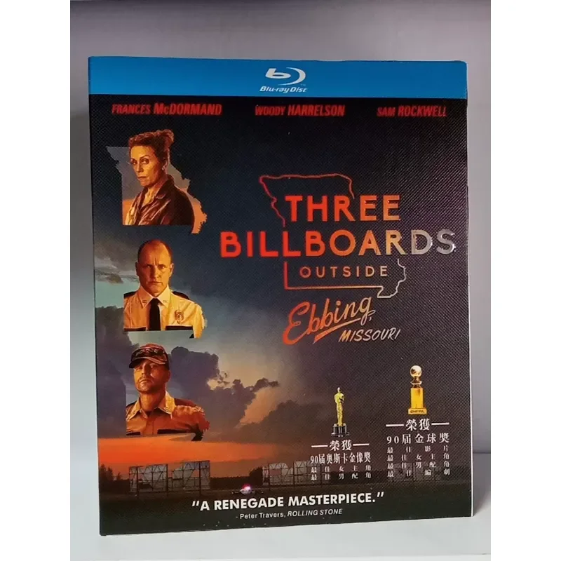 Blu-ray Disc Three Billboards Outside Ebbing Missouri Brand New Unopened Box English Audio Chinese Subtitles Included