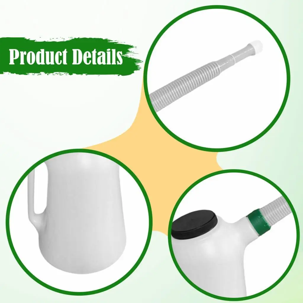 Oil Measuring Jug with Cap PP Plastic Dustproof Oil Container for Automotive Fluids Car Garage Use