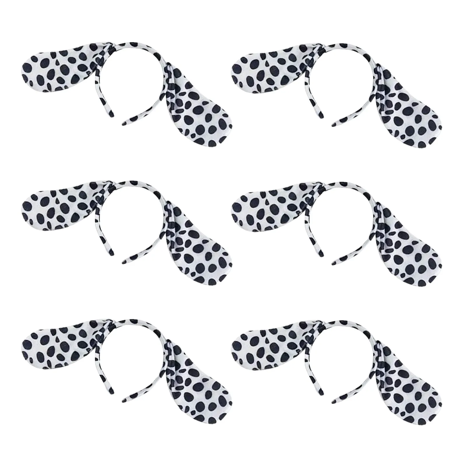 6pcs Animal Headbands for Kids – Soft Wool Hair Hoops, Elastic Fit, Perfect for Parties & Family Gatherings