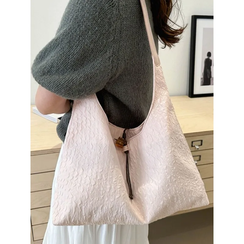 

Foufurieux Summer Canvas Shoulder Side Bags for Women 2024 Designer Travel Shoulder Side Bag Lady Underarm Handbags Fanny Pack