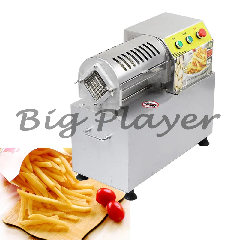 

Electric Potato French Fries Cutter 900W Commercial - Automatic Cutting Machine for Cucumber Pumpkin Taro