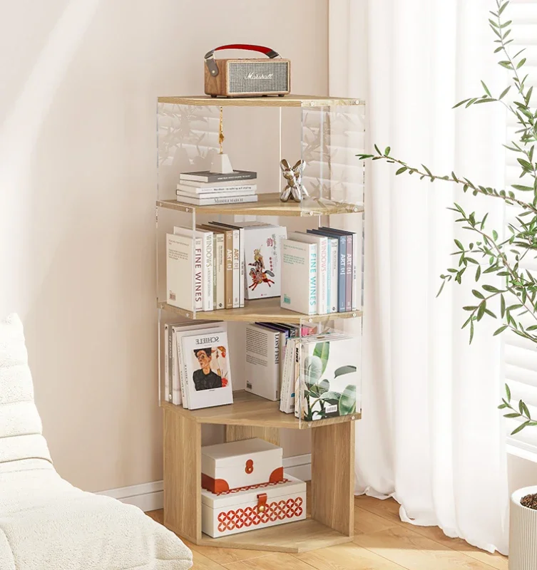 Shelf Display Stand Multi-purpose Library Book Rack Modern Living Room Bookshelf Cabinets Cube Storage Organizer Furniture