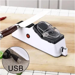 Knife Sharpener Professional USB Electric Knife Sharpener Adjustable For Kitchen Knives Tool Knife Scissor Sharpening