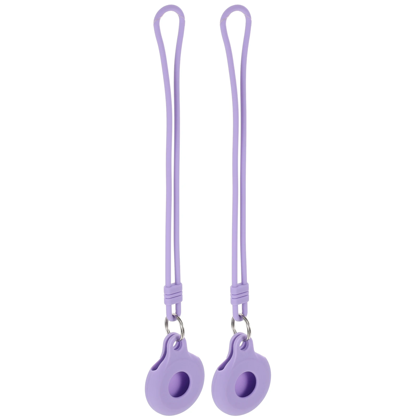 

2 Pcs Protective Cover Tracer Case with Wrist Strap Holder Bracket Anti-lost Hand Silica Gel