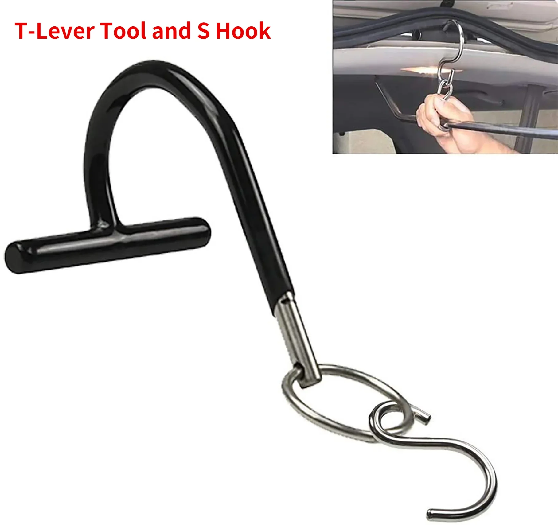 Car body Paintless Dent Removal Tools Hail Rod Hanger W/S-Hook T-Lever Holder Tool Paintless Dent Repair Tools Leverage Tool