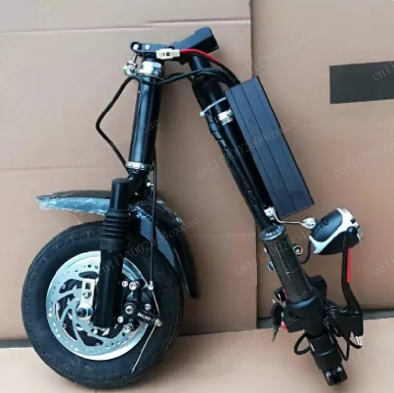 10 Inch Electric Car Wheel for Disabled Tractor and Wheelchair, Belt Disc Brake Front Wheel for Mobility Application