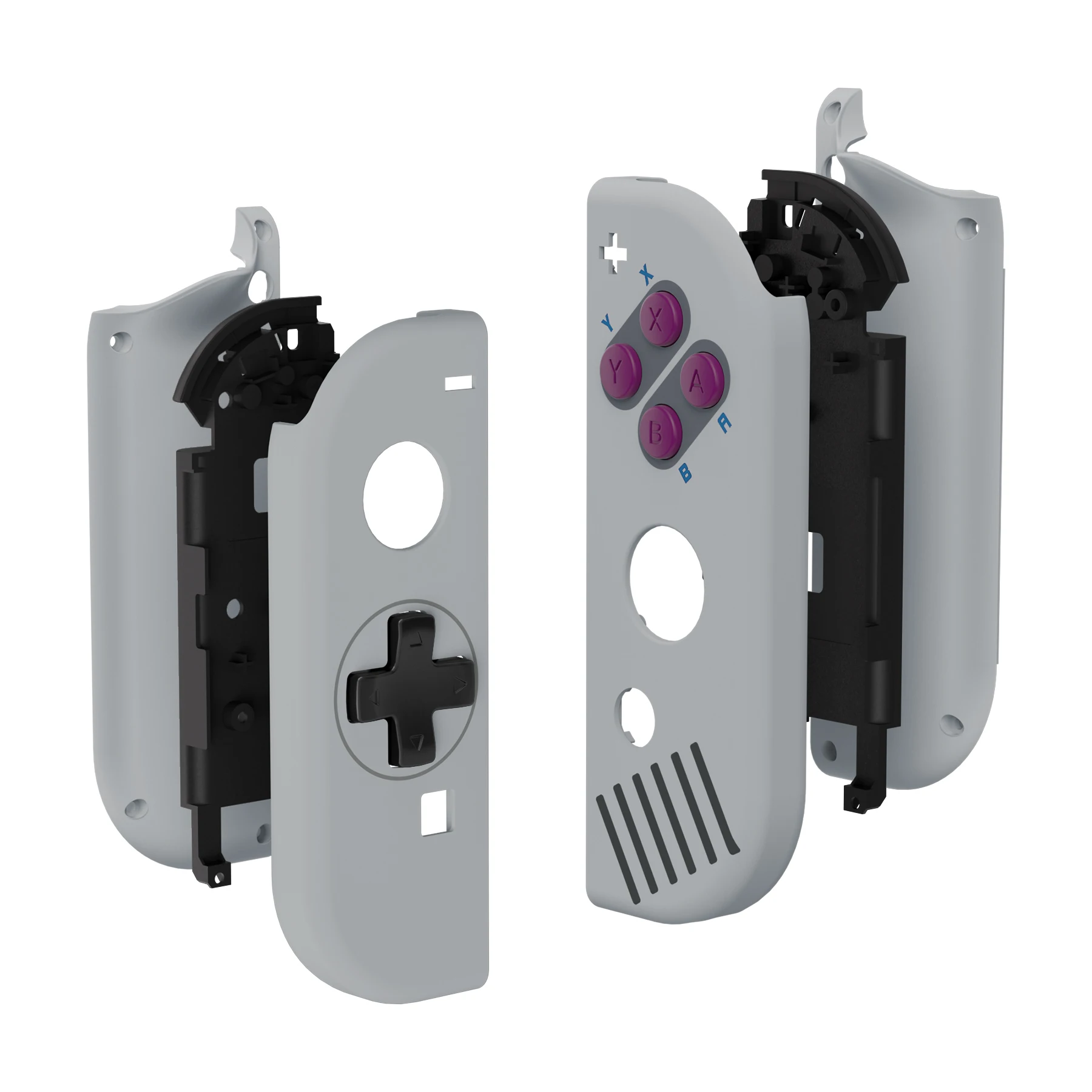 eXtremeRate Housing W/Full Set Buttons for Nintendo Switch JoyCon & OLED JoyCon - Classic 1989 Style