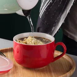 Large Capacity Coffee Mug 700ml Ceramic Breakfast Oatmeal Milk Tea Cup Instant Noodles Bowl Novelty Gifts Best For Your Friends