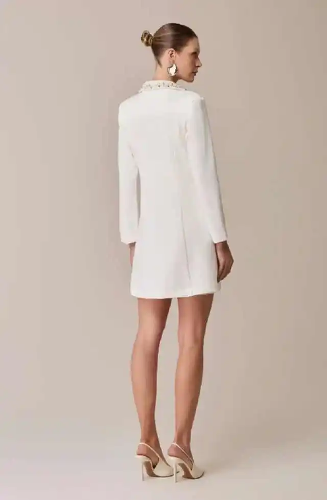 Customized Luxury Women Suits Long Sleeve Notched Lapel Classic 1 Pieces Jacket Short Pants Diamond Slim Fit Dresses