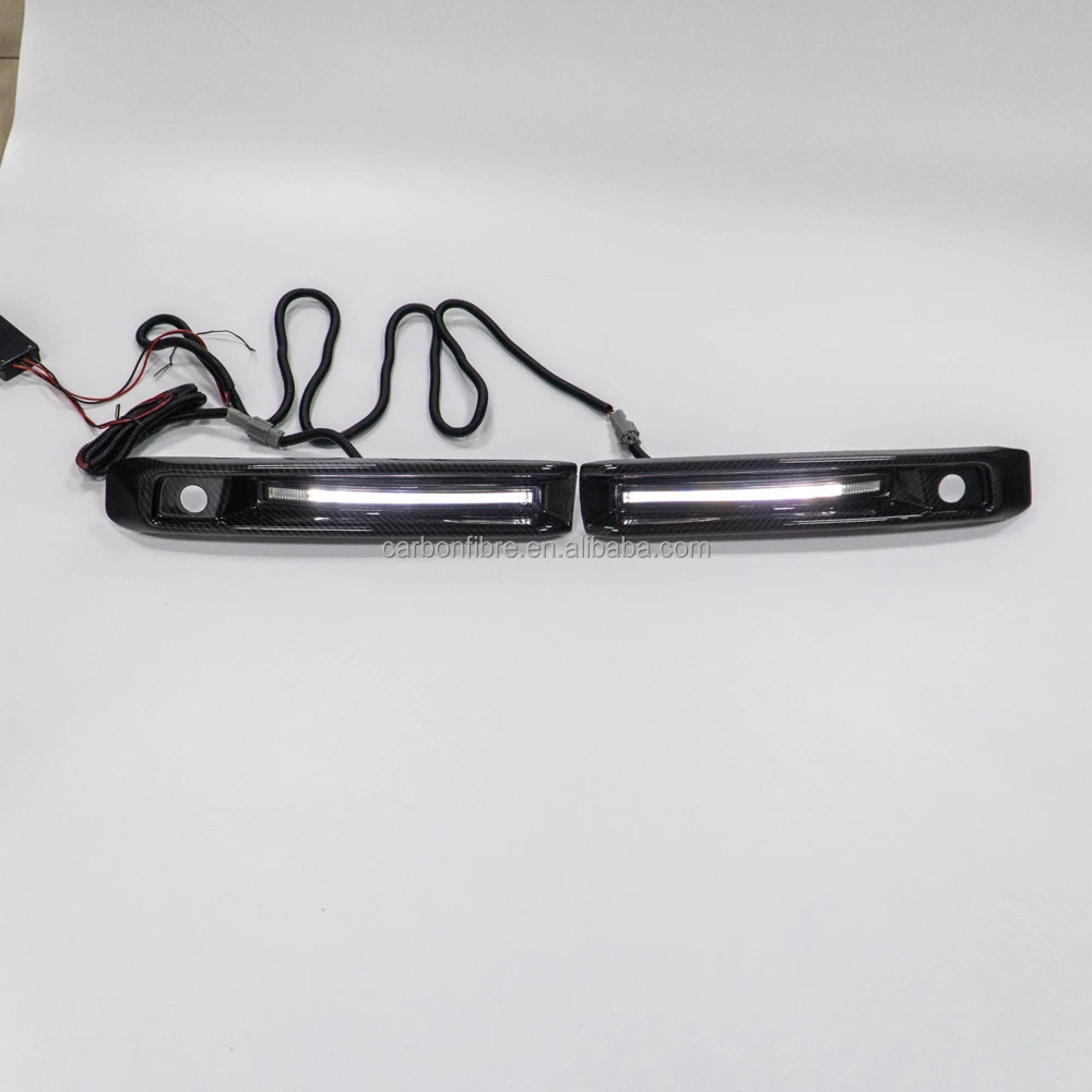 Dry Carbon Fiber 2019Y- W464 G63 Fog Lights Frame with Lights G-class W463A Car Accessories Front and Rear Exteriors Auto Parts
