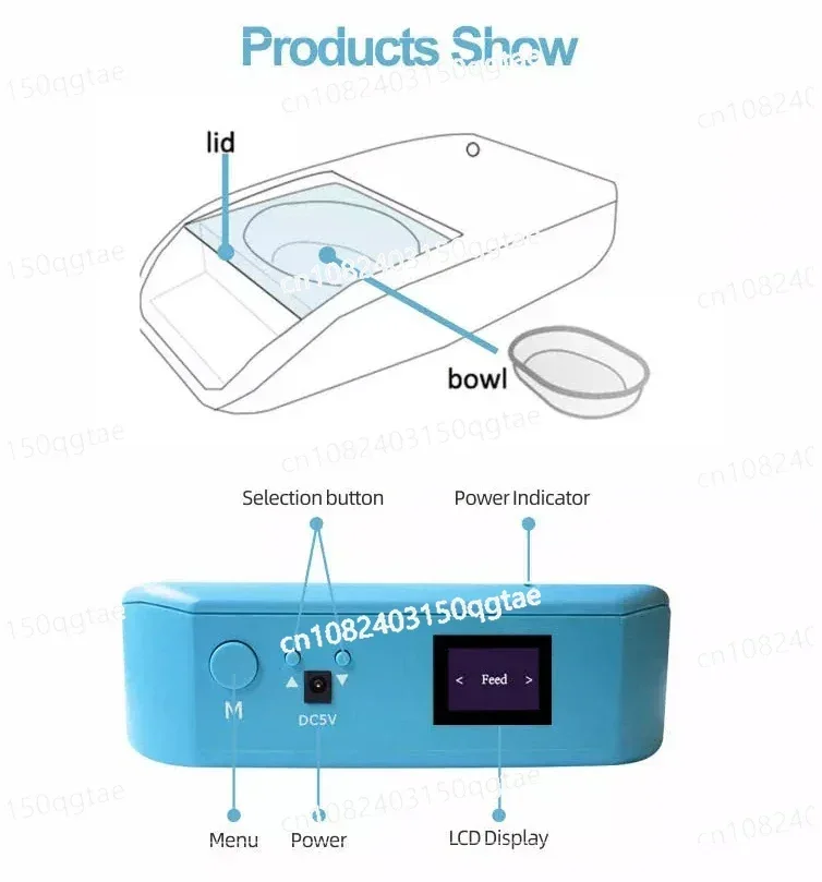 Suitable for Both Wet and Dry Food Automatic Pet Feeder Microchip Pet Feeder