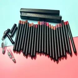 30pcs Lipliner Private Label Lip Liner Pencil Makeup Waterproof Vegan Lipstick Outline Lips Contour Line Pen Wholesale Bulk