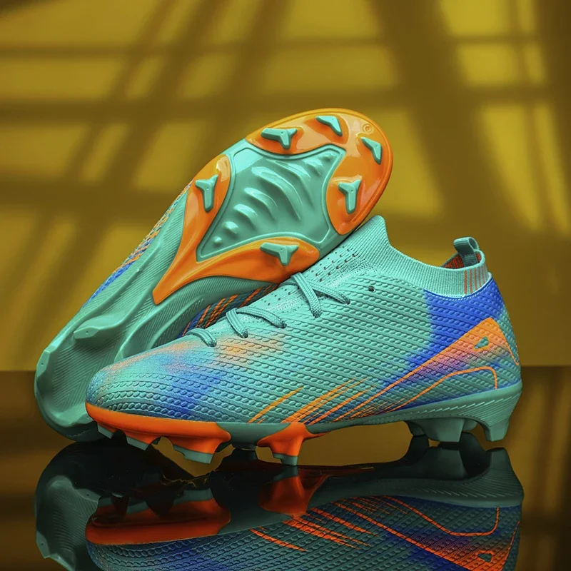 

New Men Football Boots Cleats Sneakers Mid-top Non-Slip Soccer Shoes Futsal High-quality Match Indoor Hot-selling FG/TF