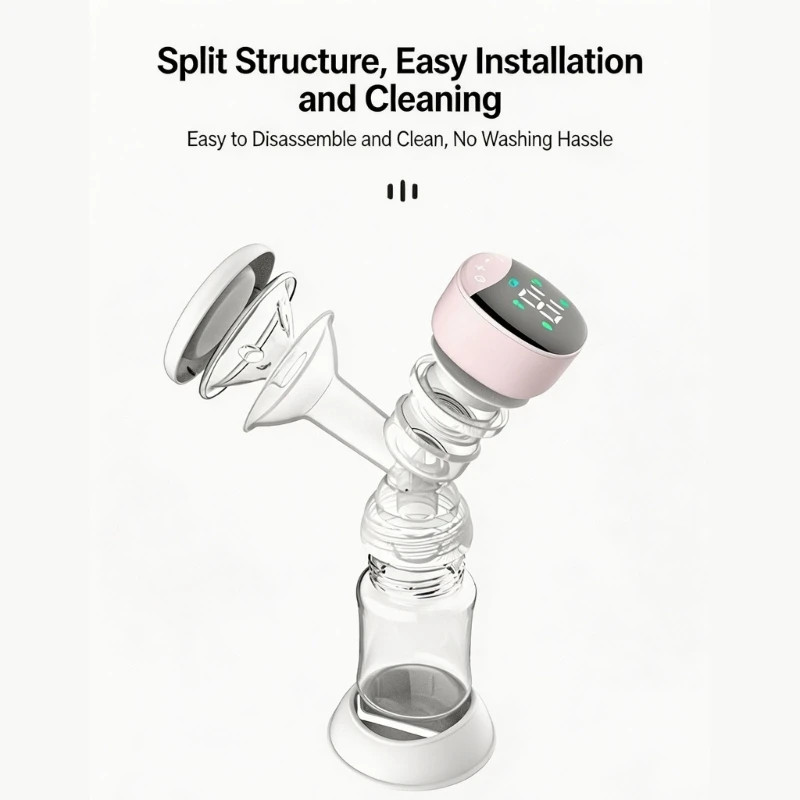 Electric Milk Expression Pump with Carry-Friendly Integrated Body