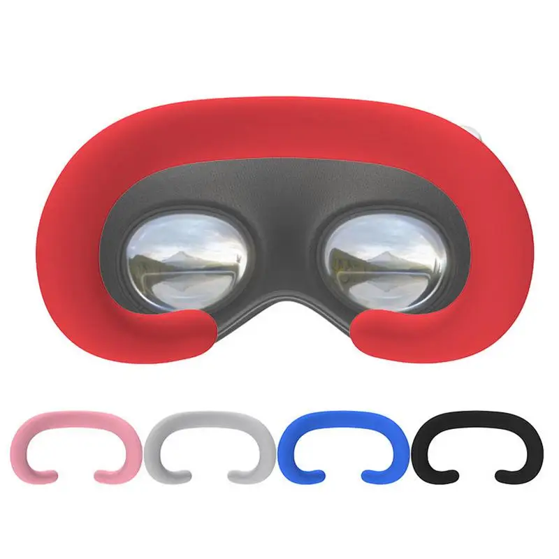 New Silicone VR Face Pad Lightproof VR Facial Interface Sweatproof Mask Soft Eye Pad Face Cushion Replacement For Vision Pro