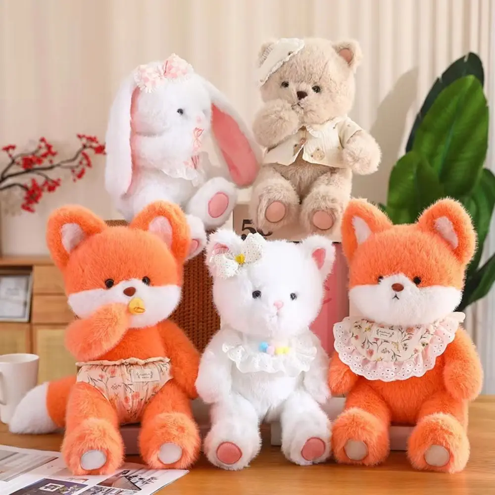

PP Cotton Rabbit Bear Plush Doll Fluffy Simulation Bear Plush Kids Toy Ins Soft Stuffed Animals Plush Doll Birthday Party Decor