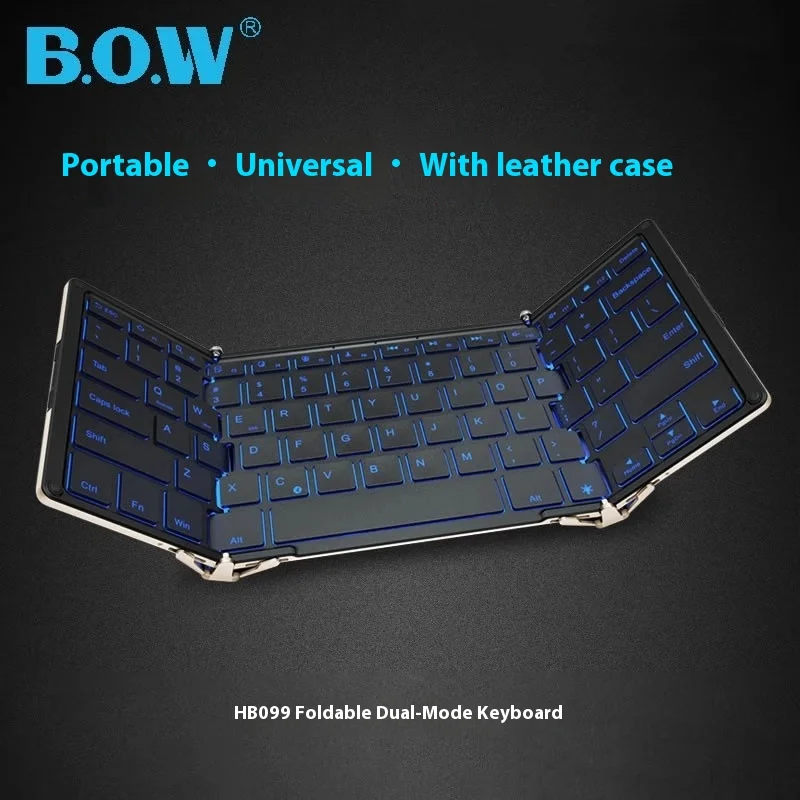 Teclado plegable con arco, Bluetooth, inalámbrico, luz Rgb, personalizado, teclado plegable con Bluetooth, accesorios para jugadores de Pc para Mac de oficina