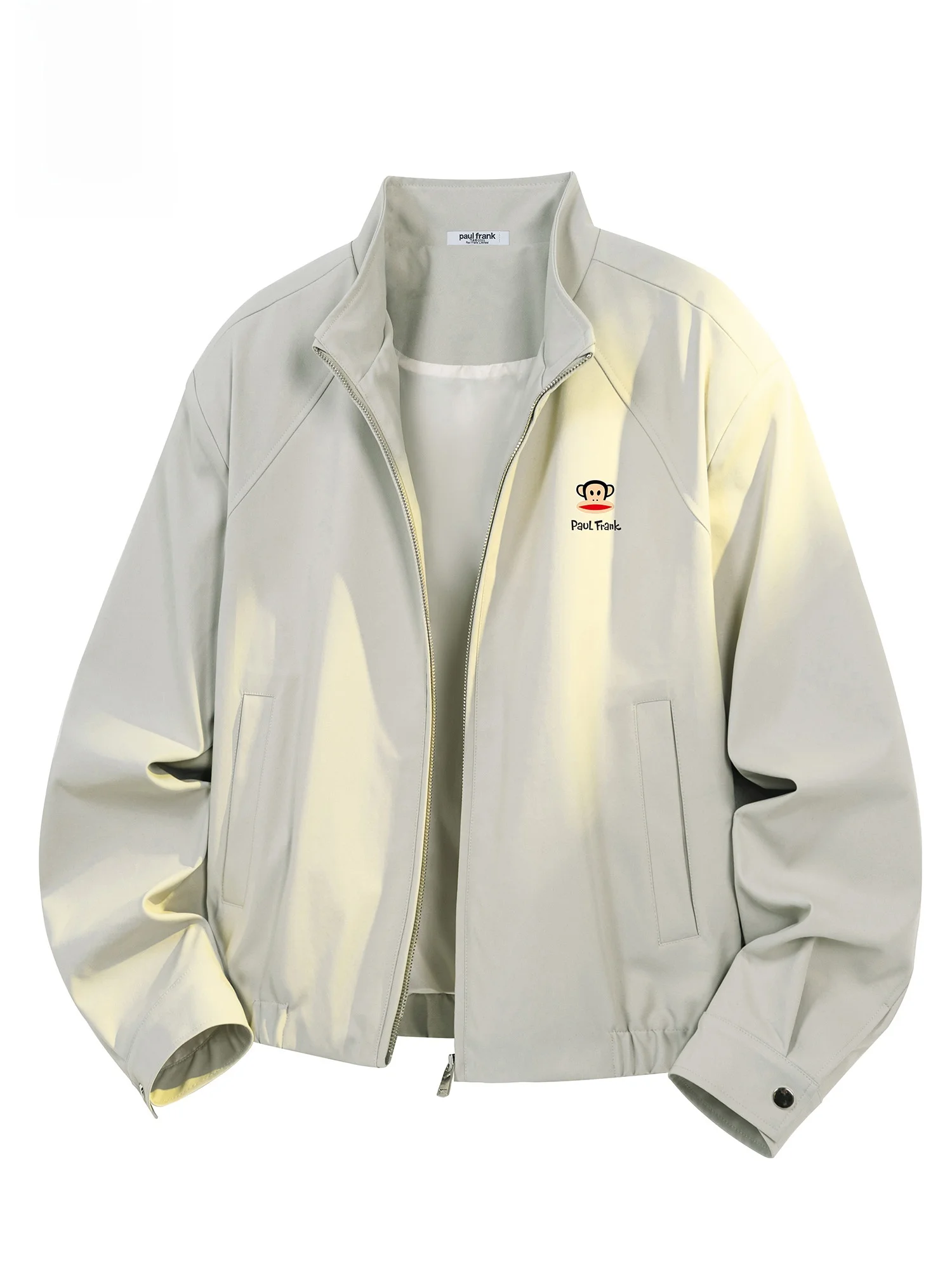 

PaulFrank Heavyweight Casual Jaet Men's Spring New Loose Color Simple Outerwear Polyester Fiber Long Sve Zipper