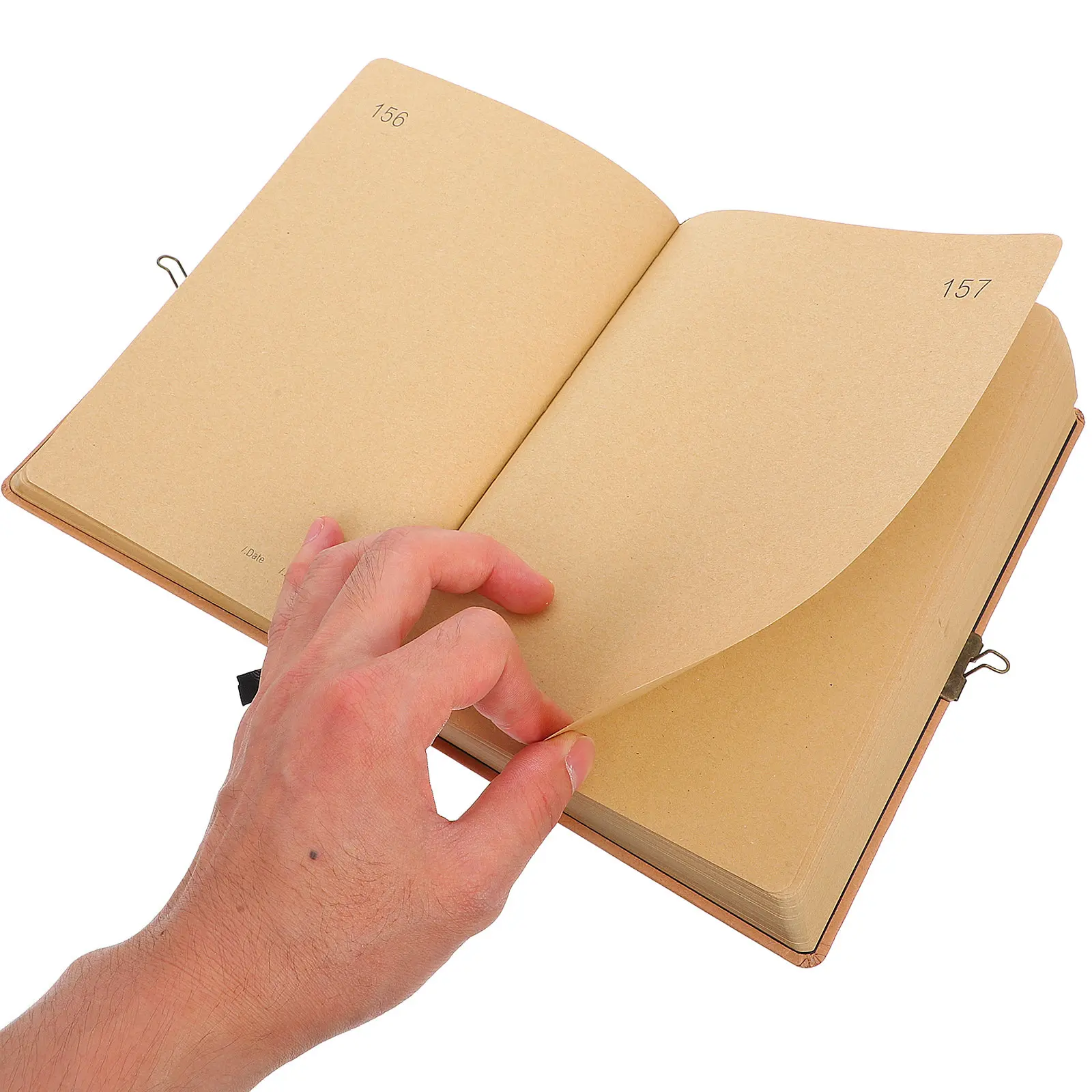 vintage-lockable-notebook-plain-thick-pages-portable-journal-for-students-office-daily-planner-scrapbook-work-notepad