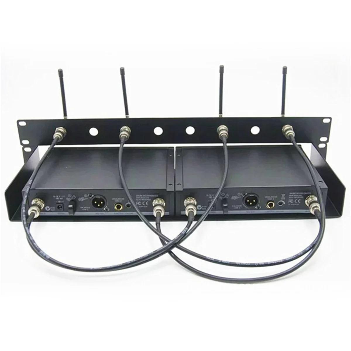 4ชิ้นเสาอากาศไมโครโฟน UHF BNC สำหรับ Shure PGX24 SLX24 PG58 SLX4 SM58ชุด BETA58ระบบไมค์ไร้สาย