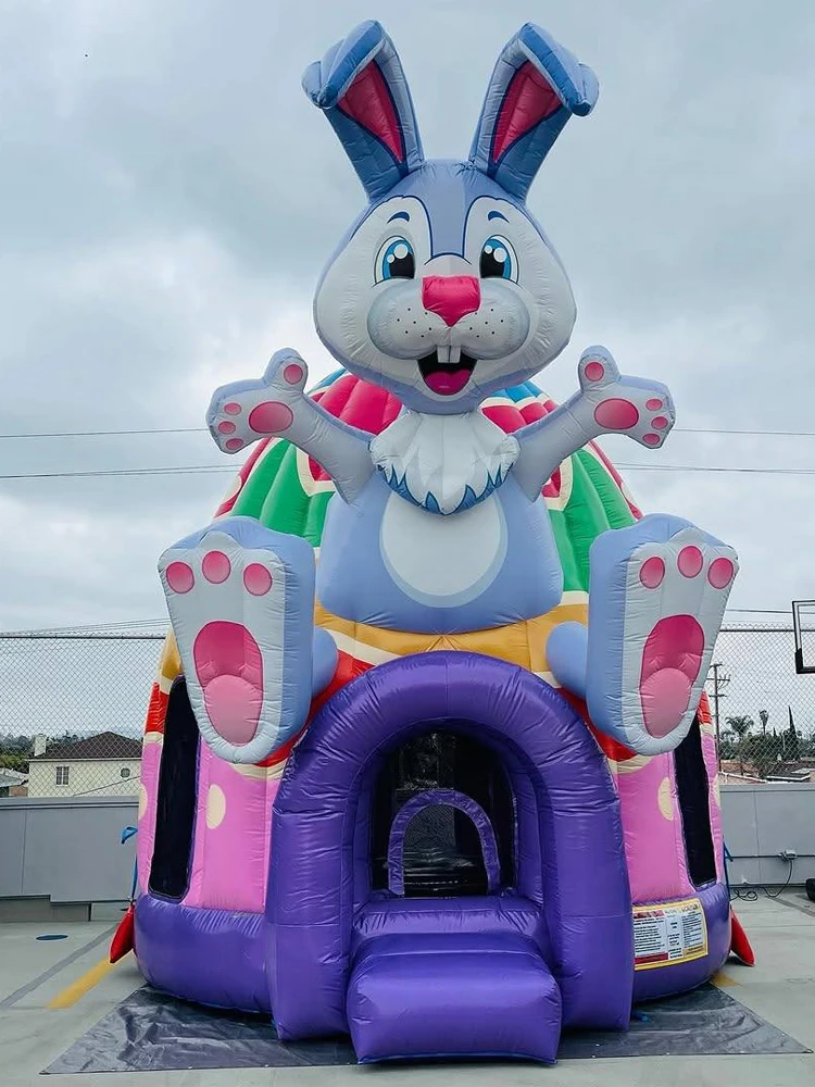 Kids Inflatable Bounce  Jumping Trampoline Giant Large Size Inflatable Trampoline Rabbit Inflatable House