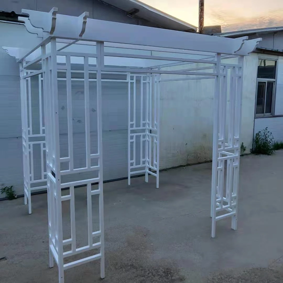 

White Color Solid Wood Castle Arch for Wedding Decorations