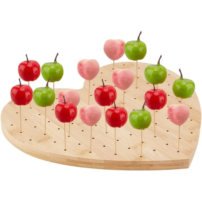 1 pc Spieß halter für Lebensmittel Display Lutscher Display Stand Holz Vorspeise Food Pick Display Halter für Cocktail party