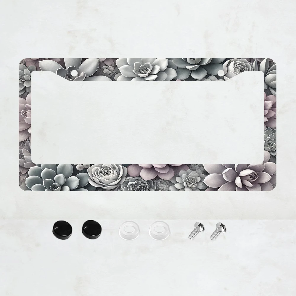 

Алюминиевая рамка номерного знака с красивым дизайном, устойчивые к ржавчине автомобильные аксессуары, включая декоративные винты для стандарта США.