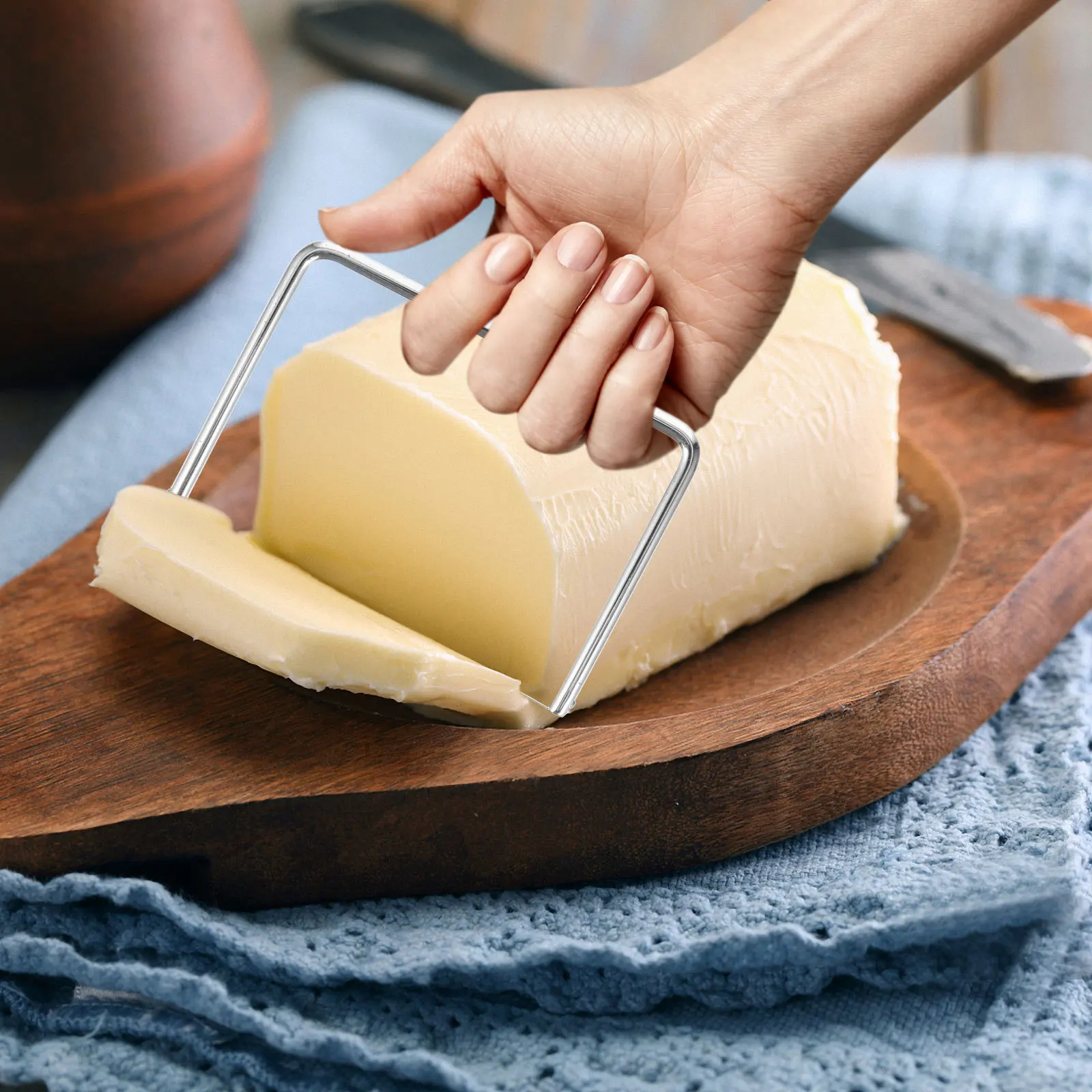 

3 шт., ломтерезка для сыра, кухонный инструмент премиум-класса, ручной выравниватель торта для выпечки торта, тостов, фрукторез, кухонный инструмент