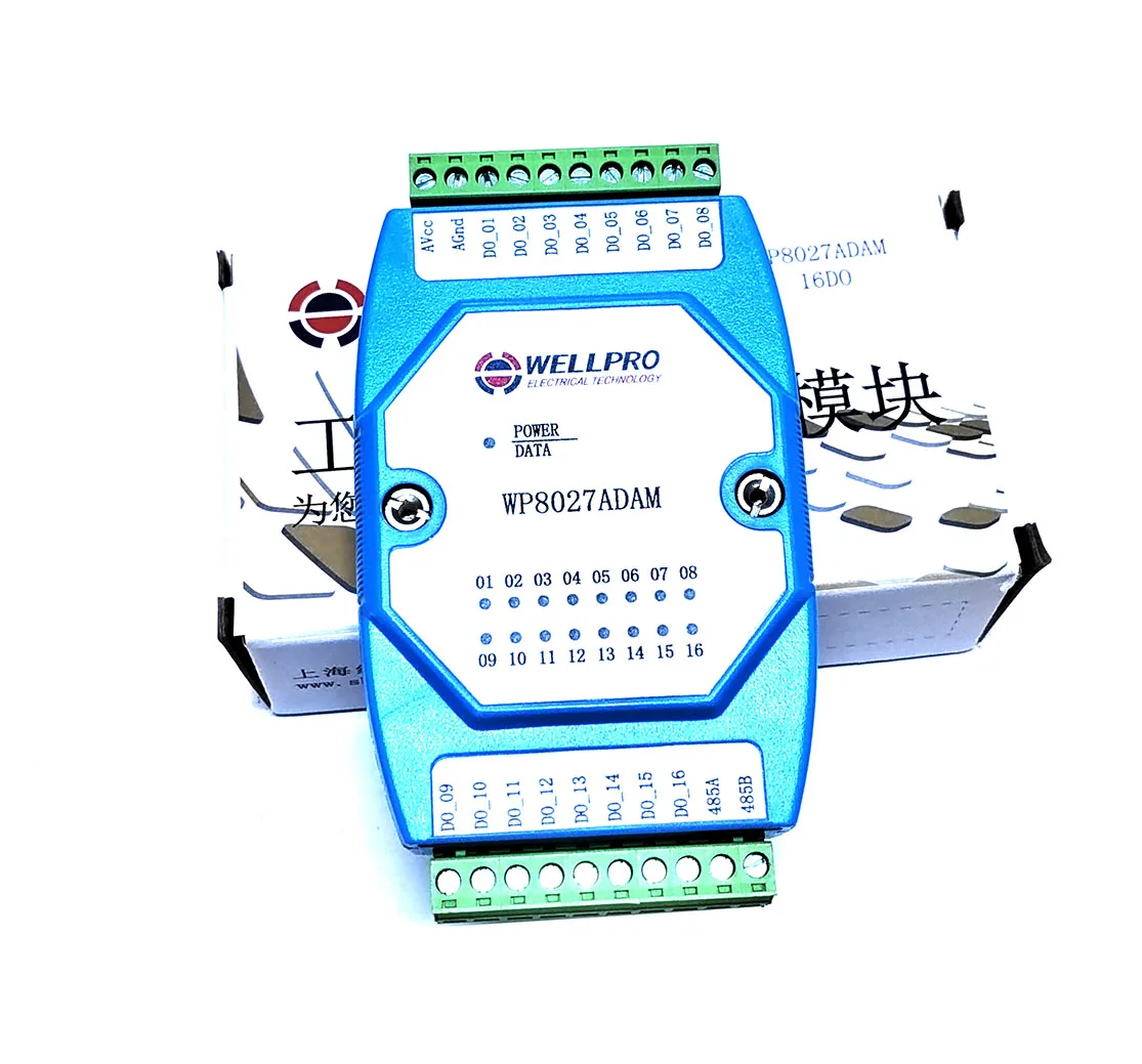 

RS485 16DO Модуль цифрового вывода Оптопара изолированная связь RS485 MODBUS RTU
