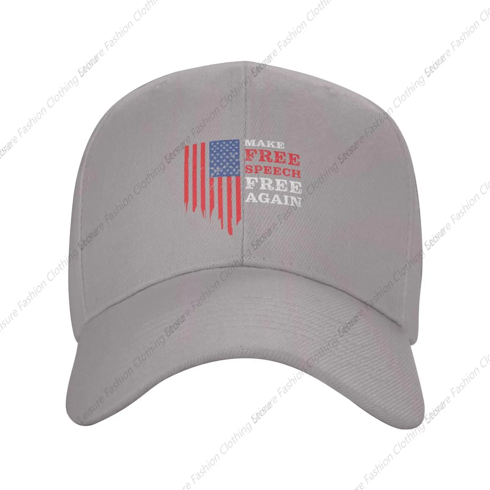 

Make Speech Free Again Hat Baseball Cap Sport Dad Hat Curved Brim Snap Back Caps for Men Women