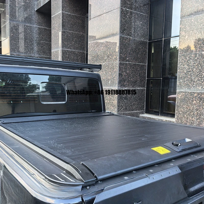 

for Jeep Gladiator Pickup Truck Rear Manual Roller Shutter Waterproof Aluminum Telescopic Hard Type Flat Cover 1 Year Warranty