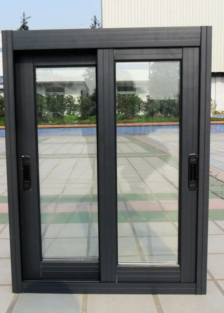 

Aluminum Frame Sliding House Window Balcony French Latest Simple Design Glass Slide Windows Heat Insulation Sliding Windows