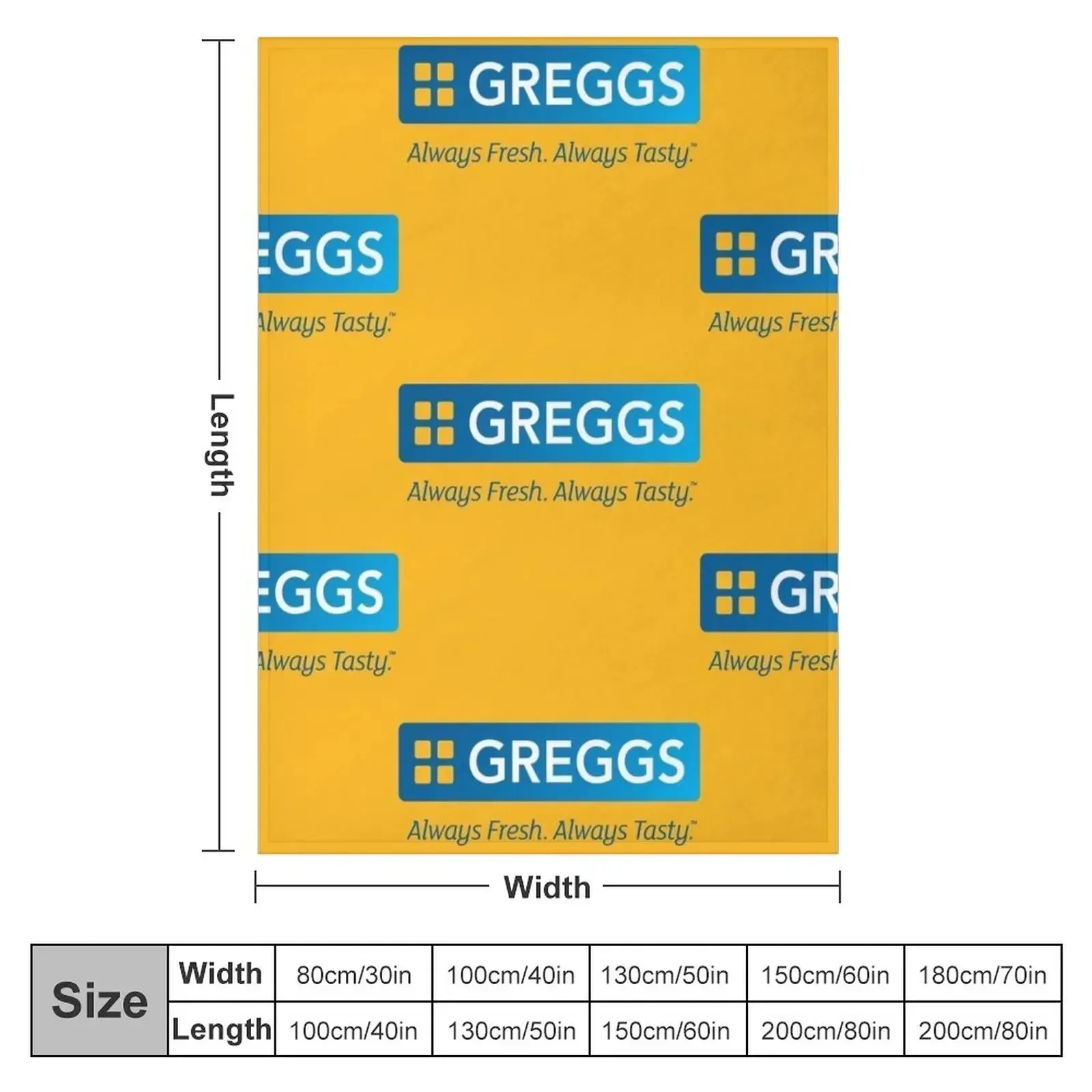 Greggs Resto and Bakery Throw Blanket Stuffeds Decorative Throw blankets and throws Blankets