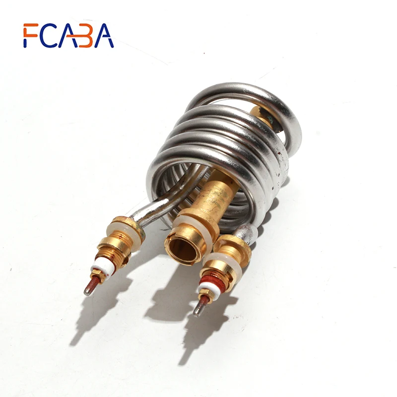 FCABA Electric Heating Faucet Heating Pipe Fittings 220V 3000W Instant Heater Parts Stainless Steel Equipment