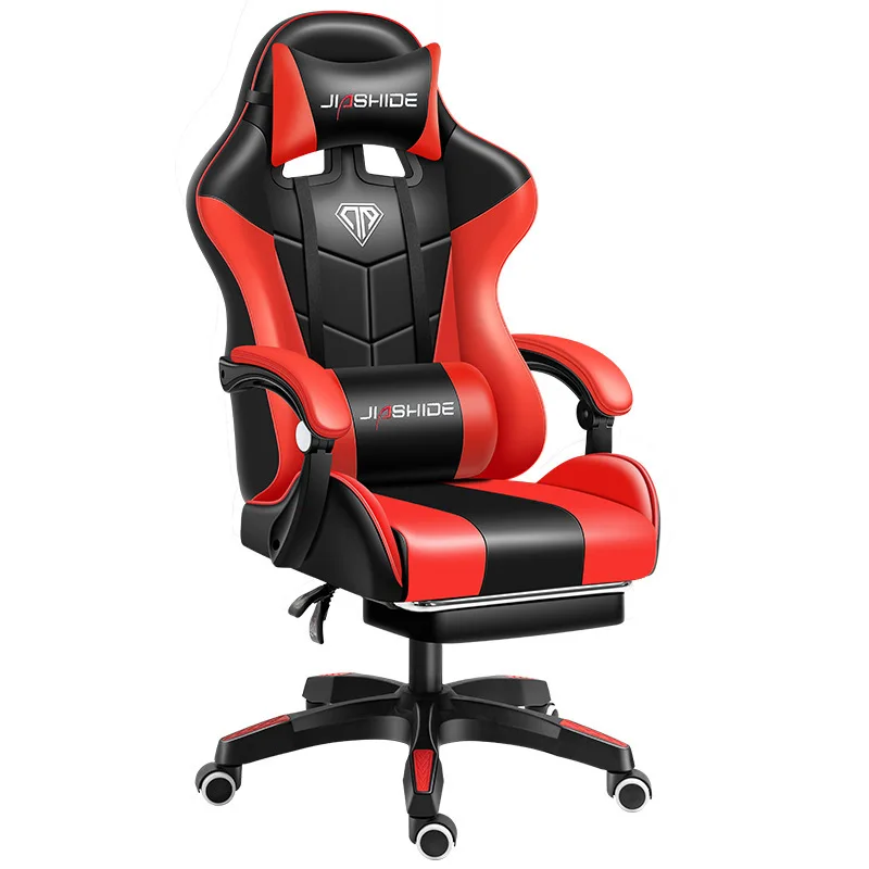 Ergonomic Gaming Chair with Footrest and Massage Function for Ultimate Comfort