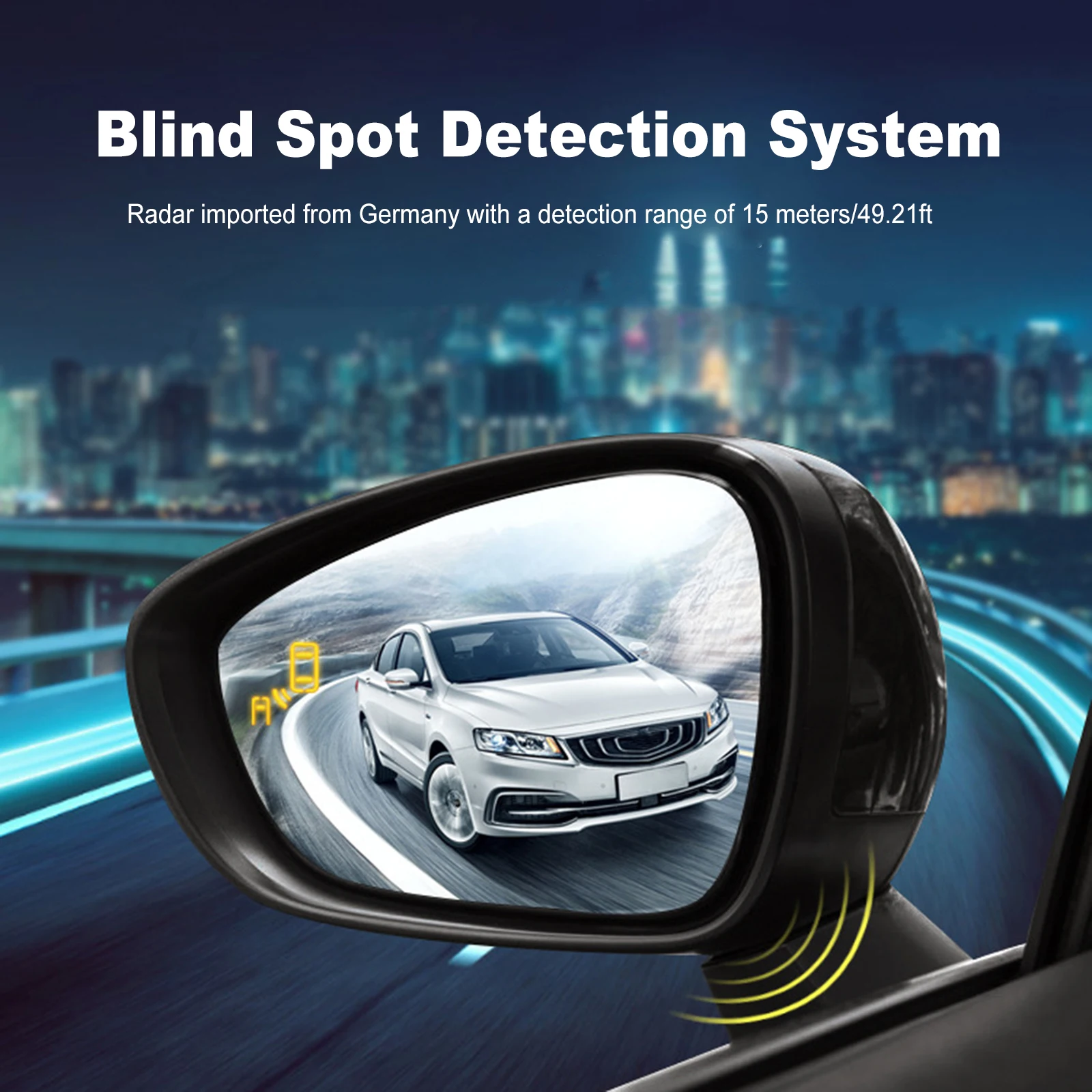 BSD Blind Spot Detection System 24Ghz Microwave Radar Lane Change Assistance BSD Car Sensors Drive Rear Mirror Monitoring