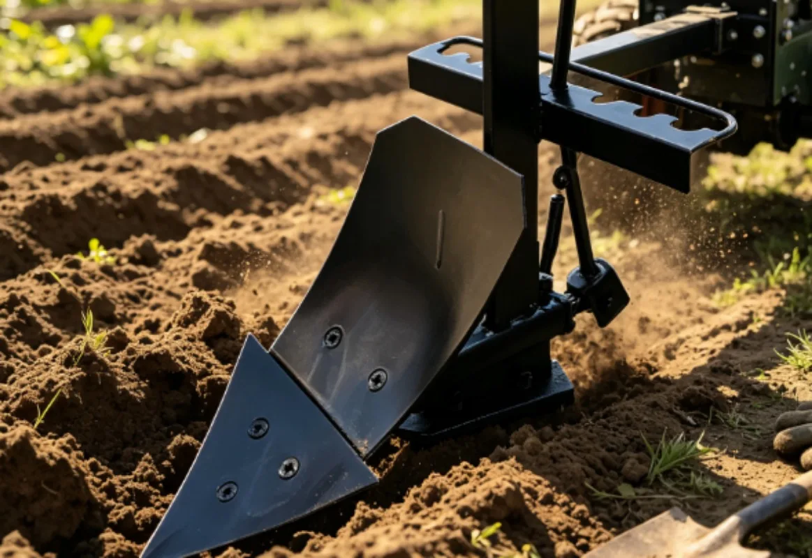 Agricultural Micro Tillage Accessories Simple Small Furrow Plow Opener Double-Sided Plow Adjustable Tiller