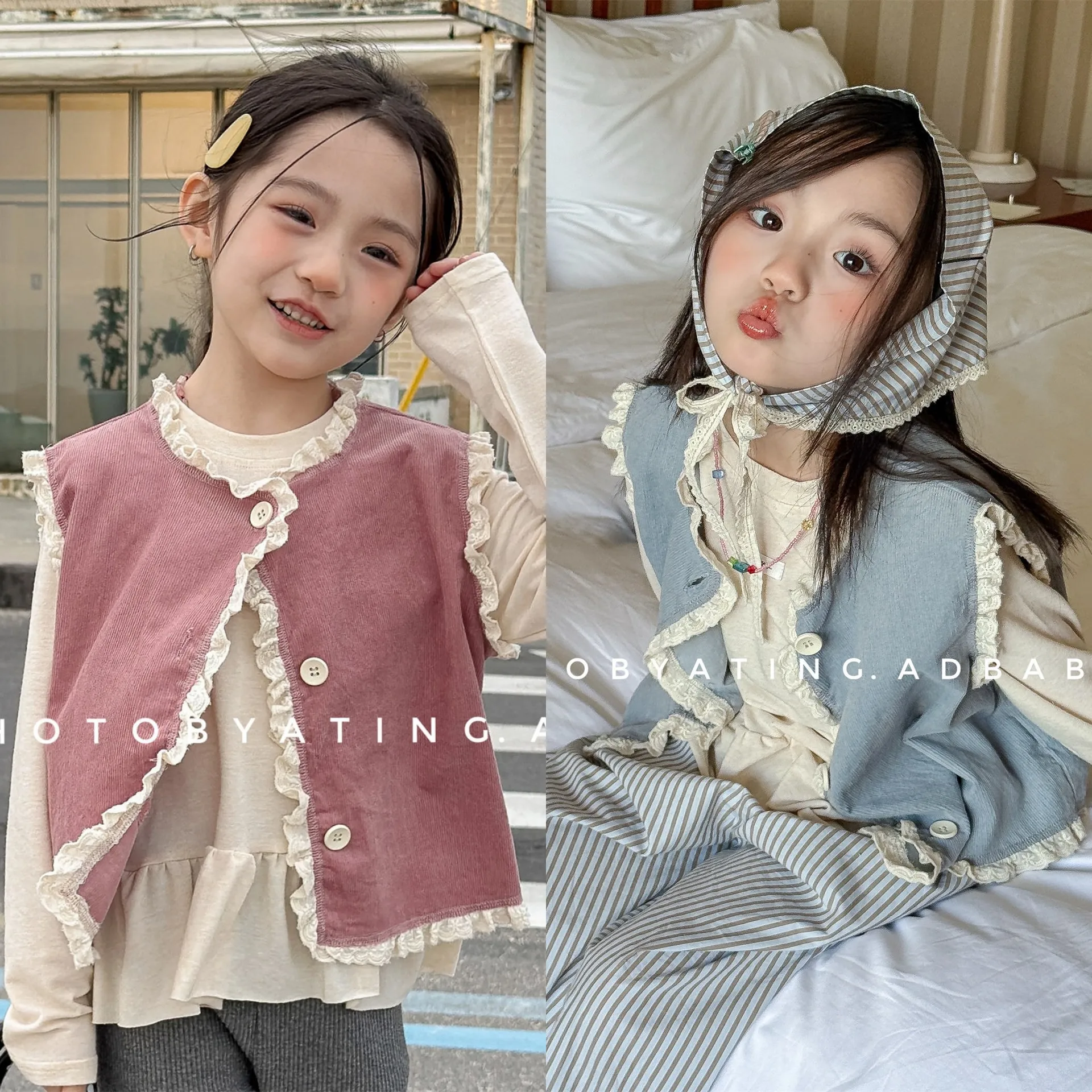 

‌2026 Spring Kids' Fashion Vest for Girls Toddler Outerwear Jacket Baby Girl's Sleeveless Cardigan Childrens Casual Waistcoat