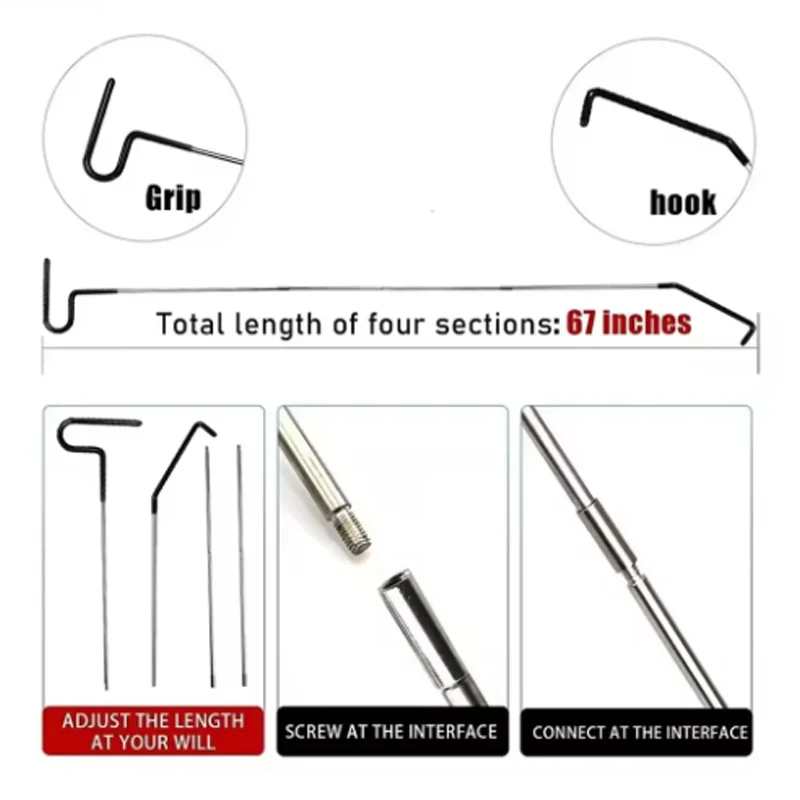 Car Tool Kit Auto Locksmith Emergency Open Unlock Long Reach Grabber